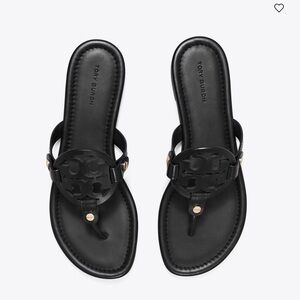 Tory Burch Miller Sandal (Black, Size 10)